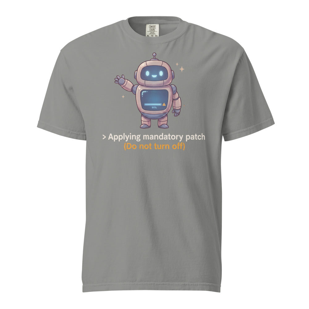 Applying Mandatory Patch Tee in Grey