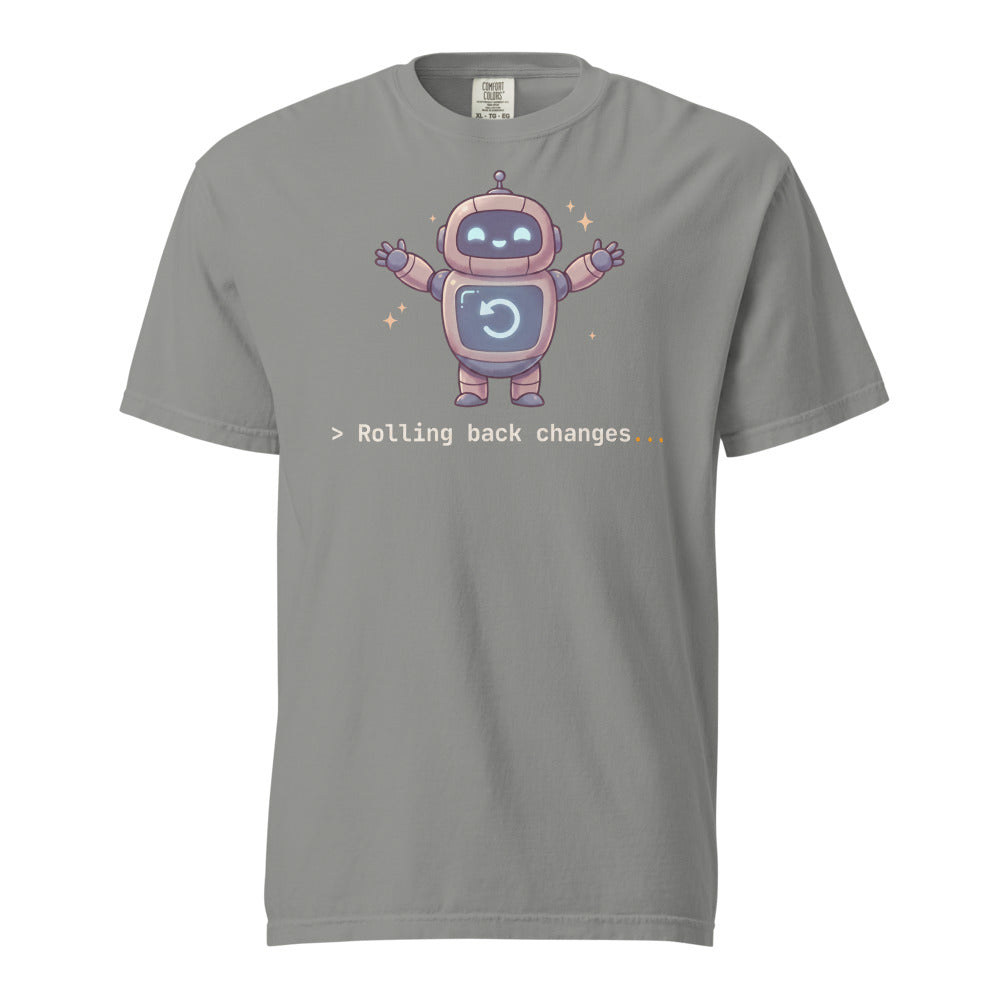 Rolling Back Changes Tee in Grey