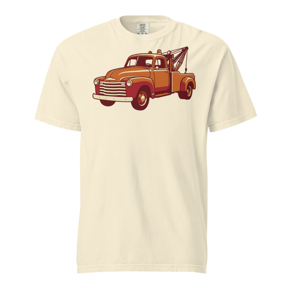 Vintage Tow Truck Tee on Ivory