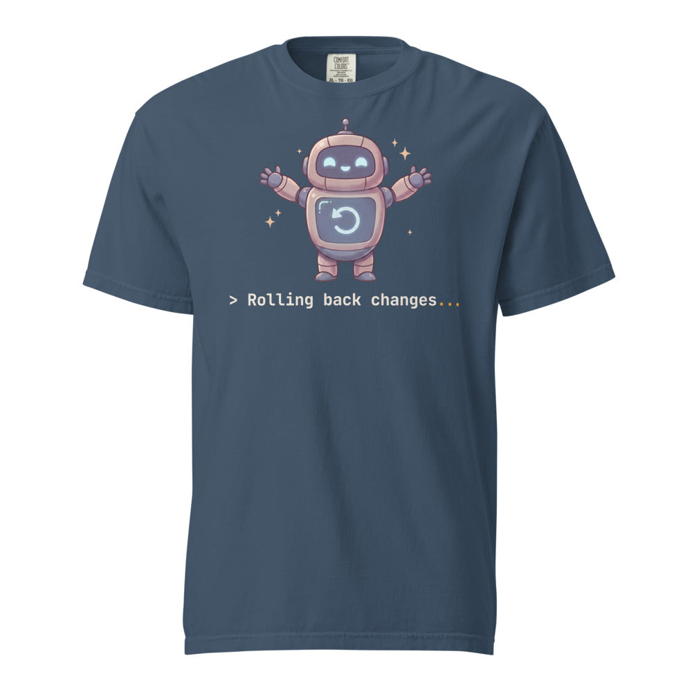 Rolling Back Changes Tee in Midnight